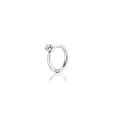 Efva Attling - Love Bead Wedding - Ring I Hvitt Gull Med Diamant