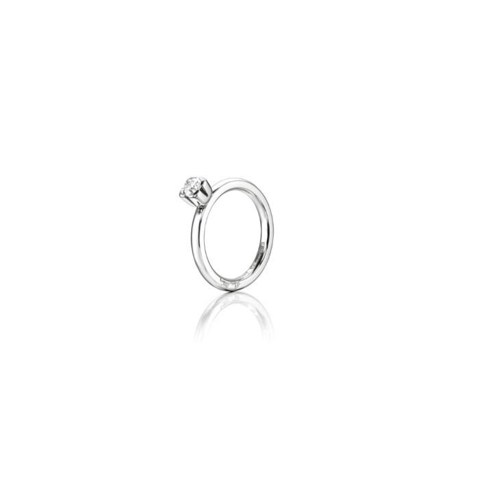 Efva Attling - Love Bead Wedding - Ring I Hvitt Gull Med Diamant