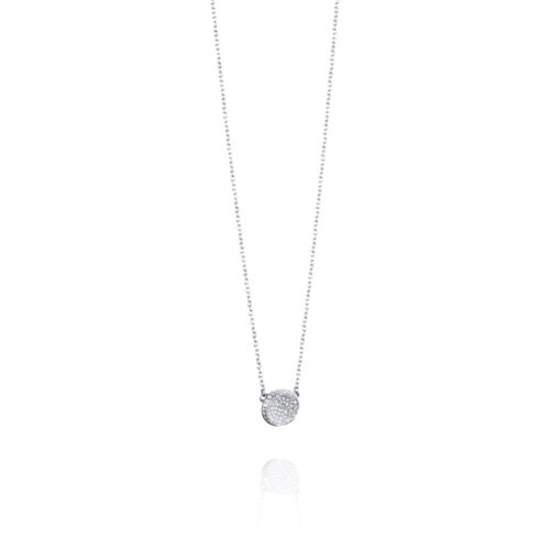 Efva Attling- Love Bowl Necklace- gullkjede i hvitt gull med diamanter