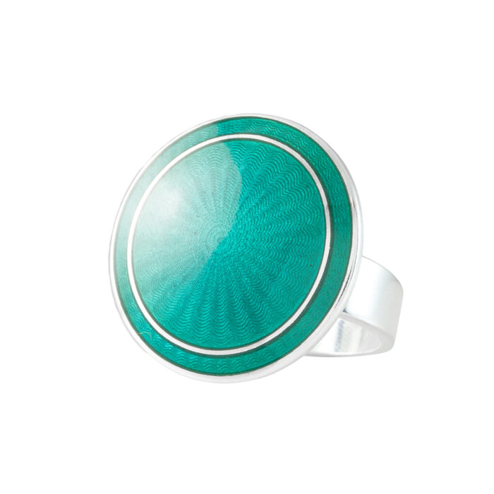 Luna ring Opro sjogronn 1150WEB Opro - Luna ring i sølv med emalje - 62 ulike farger å velge mellom
