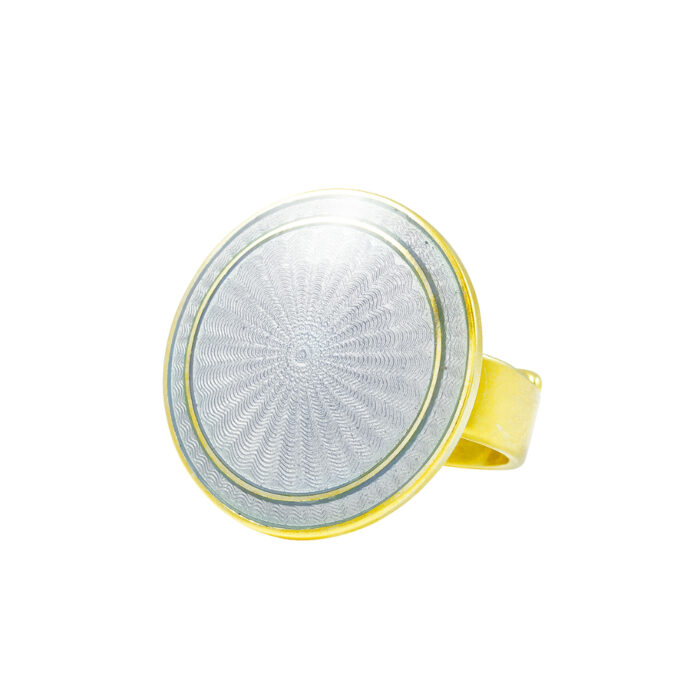 Luna ring gra Web Opro - Luna ring i sølv med emalje - 62 ulike farger å velge mellom