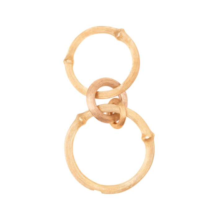 Nature Ring A3041 401 V1 Ole Lynggaard - Nature ring med 2 ringer i gult gull og 1 ring i roségull