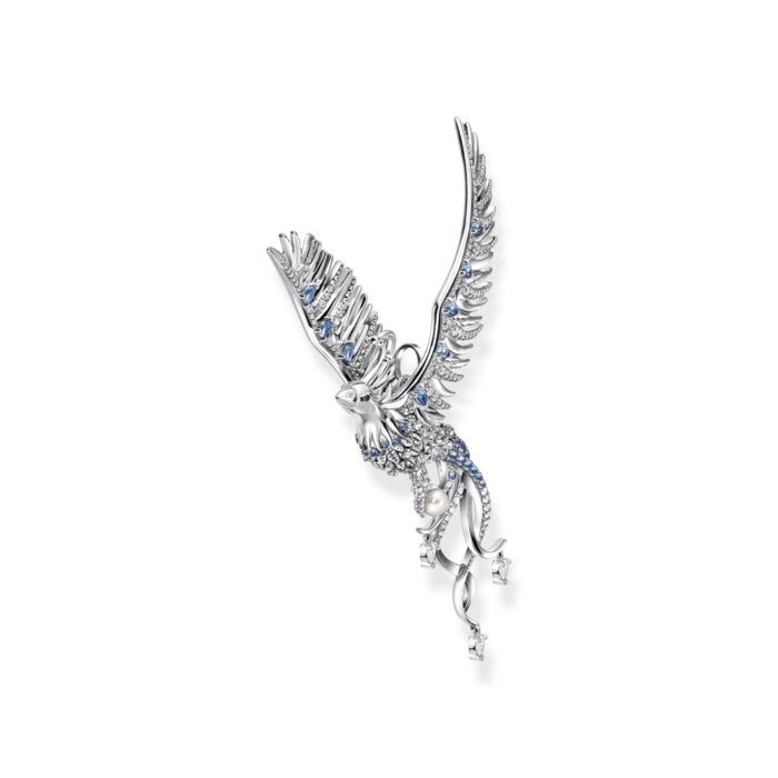 PE937 945 7 a2 Thomas Sabo - Stort anheng i sølv med hvite og blå zirkonia - Rising Phoenix