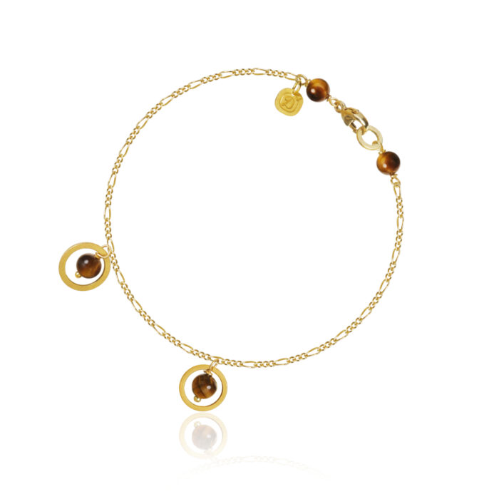 PIC4 A1111 Dulong - Piccolo armbånd i 18k gult gull - Tiger's eye Dulong - Piccolo armbånd i 18k gult gull - Tiger's eye