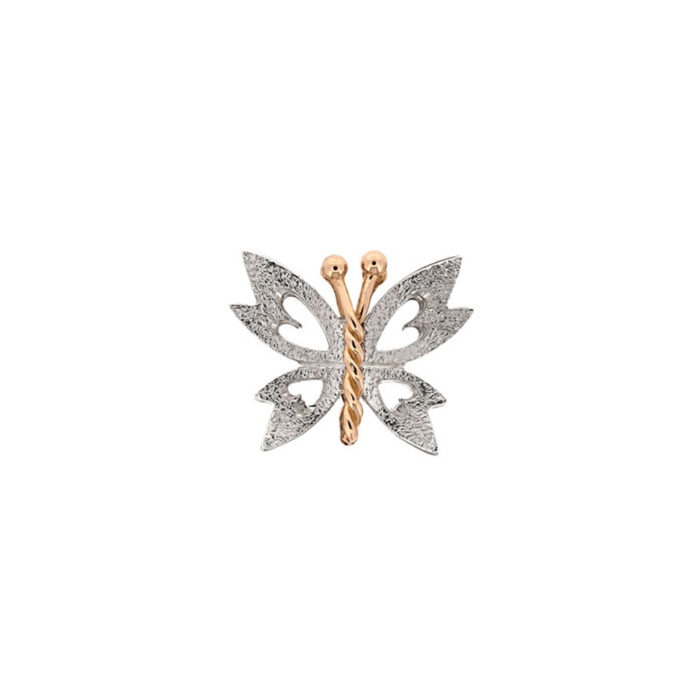 SGH7 109 Van Bergen- Anheng/smykkelås- Papillon- Sølv med gullldetaljer