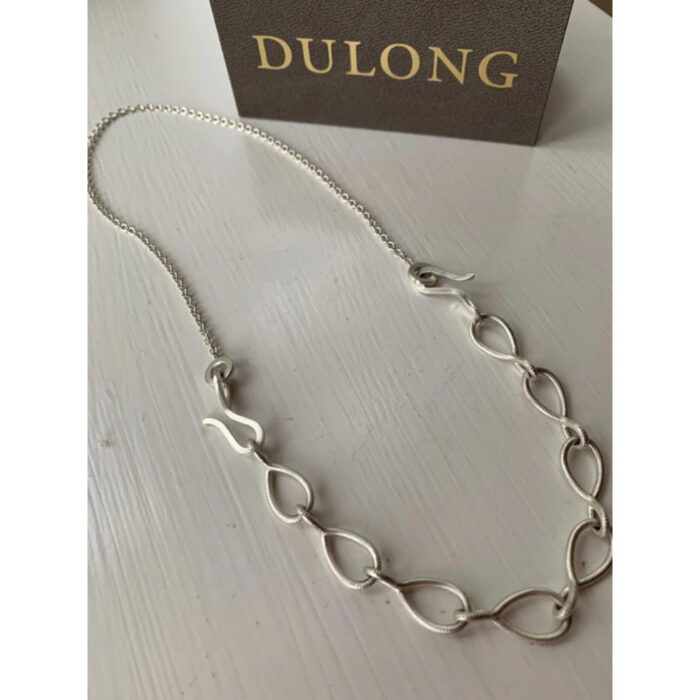 STR5 A1050 29 2 Dulong - Stream forlenger til halssmykke med Dulong-lås - Sølv Dulong - Stream forlenger til halssmykke med Dulong-lås - Sølv