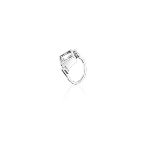 Efva Attling - Shiny Memory Crystal Quartz - Ring I Sølv