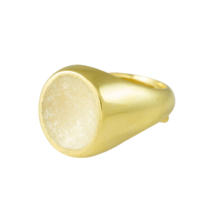 Signetring Opro champagne 1350WEB Opro - Signet Ring - Ring 925 sølv med emalje - 62 ulike farger å velge mellom