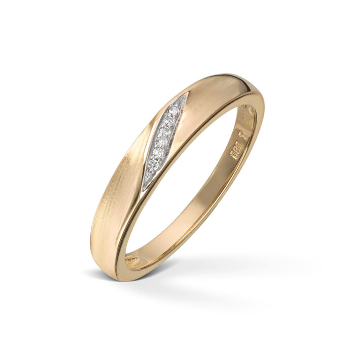 Smykker Sept2267548 Diamonds by Frisenberg - Ring i 14k gult gull med diamanter 0,02ct Diamonds by Frisenberg - Ring i 14k gult gull med diamanter 0,02ct