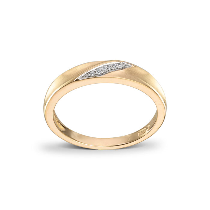 Smykker Sept2267608 Diamonds by Frisenberg - Ring i 14k gult gull med diamanter 0,02ct Diamonds by Frisenberg - Ring i 14k gult gull med diamanter 0,02ct