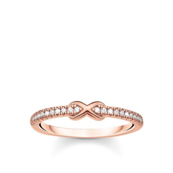 TR2322 416 14 Thomas Sabo - Ring i roseforgylt sølv med infinity-symbol - Symbols of Love
