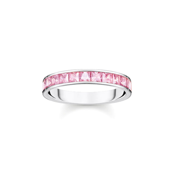 TR2358 051 9 Thomas Sabo - Ring i sølv, rosa stein pavè - Pink Heritage Thomas Sabo - Ring i sølv, rosa stein pavè - Pink Heritage