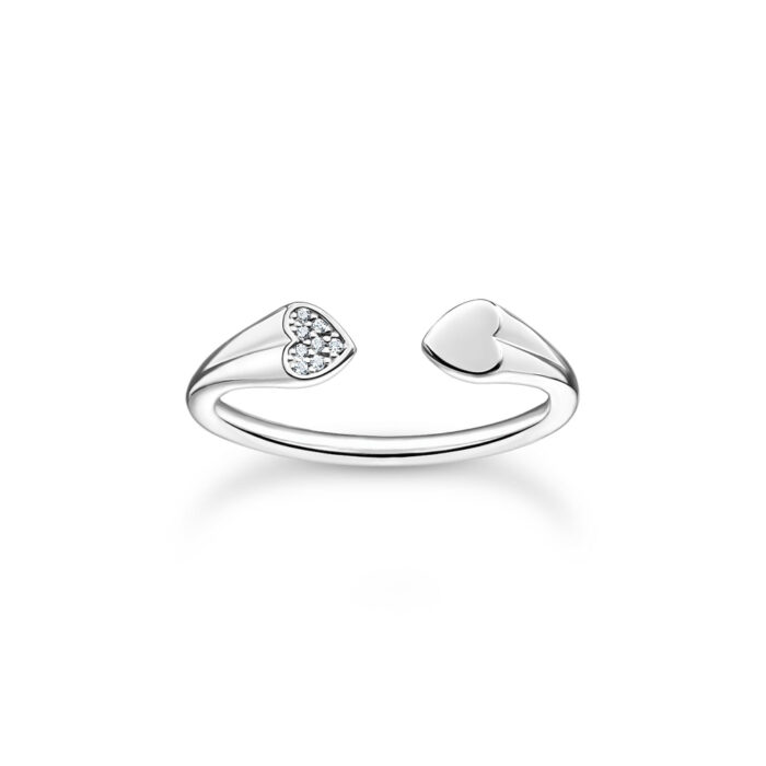 TR2392 051 14 Thomas Sabo – Åpen ring i sølv med hjerter - Symbols of Love