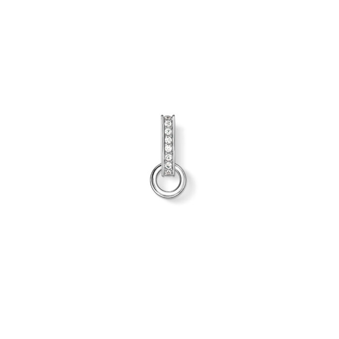 X0261 051 14 Thomas Sabo - Carrier/anheng for charms i sølv med hvite zirkoniasteiner