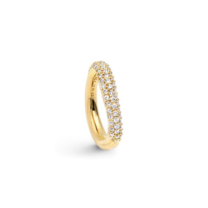 a1344 412 t Ole Lynggaard - Love Ring nr. 4 i polert gult gull med 0,71 ct diamanter