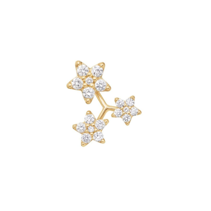 a3089 401 1 Ole Lynggaard - Shooting Stars ørepynt i gult gull med 0,19 ct diamanter
