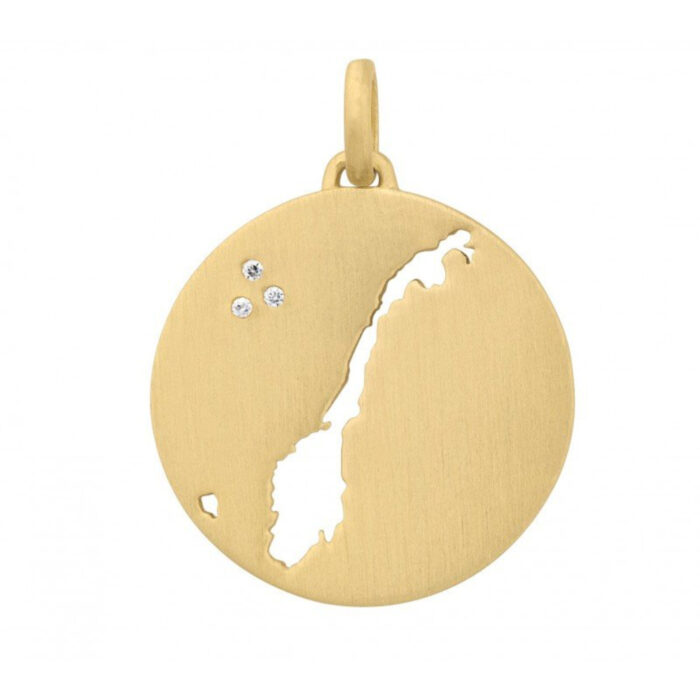 beautiful norway pendant gold byBiehl - Beautiful Norway - halssmykke i forgylt sølv