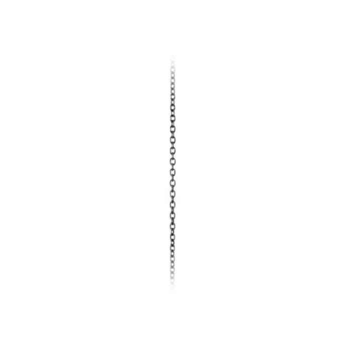 c0071 304 f Ole Lynggaard - Design collier ankerlenke i oksidert sølv - 40/38/36 cm