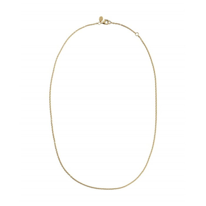 classic necklace gold byBiehl - Lenke til halssmykke i forgylt sølv, 60 eller 80 cm