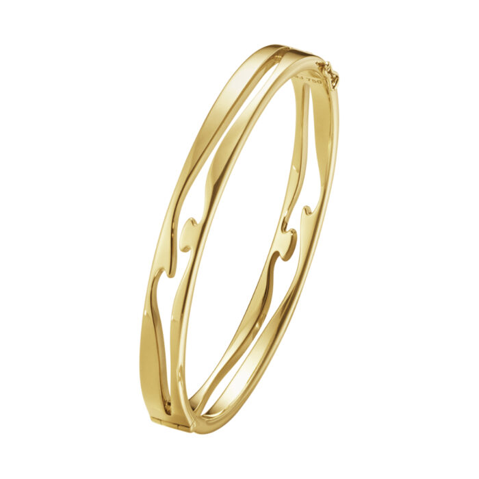 pack 10016440 FUSION open bangle gold Georg Jensen - Fusion armbånd i gult gull