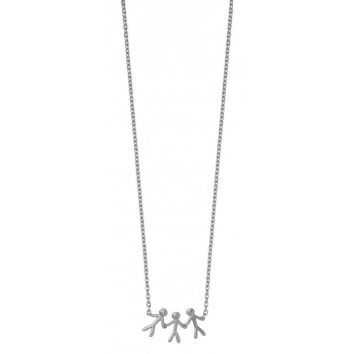 together family 3 necklace gold byBiehl - Together Family 3 - Halssmykke i sølv